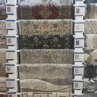 Stair runner in store samples at Elgin Carpet One in St. Thomas
